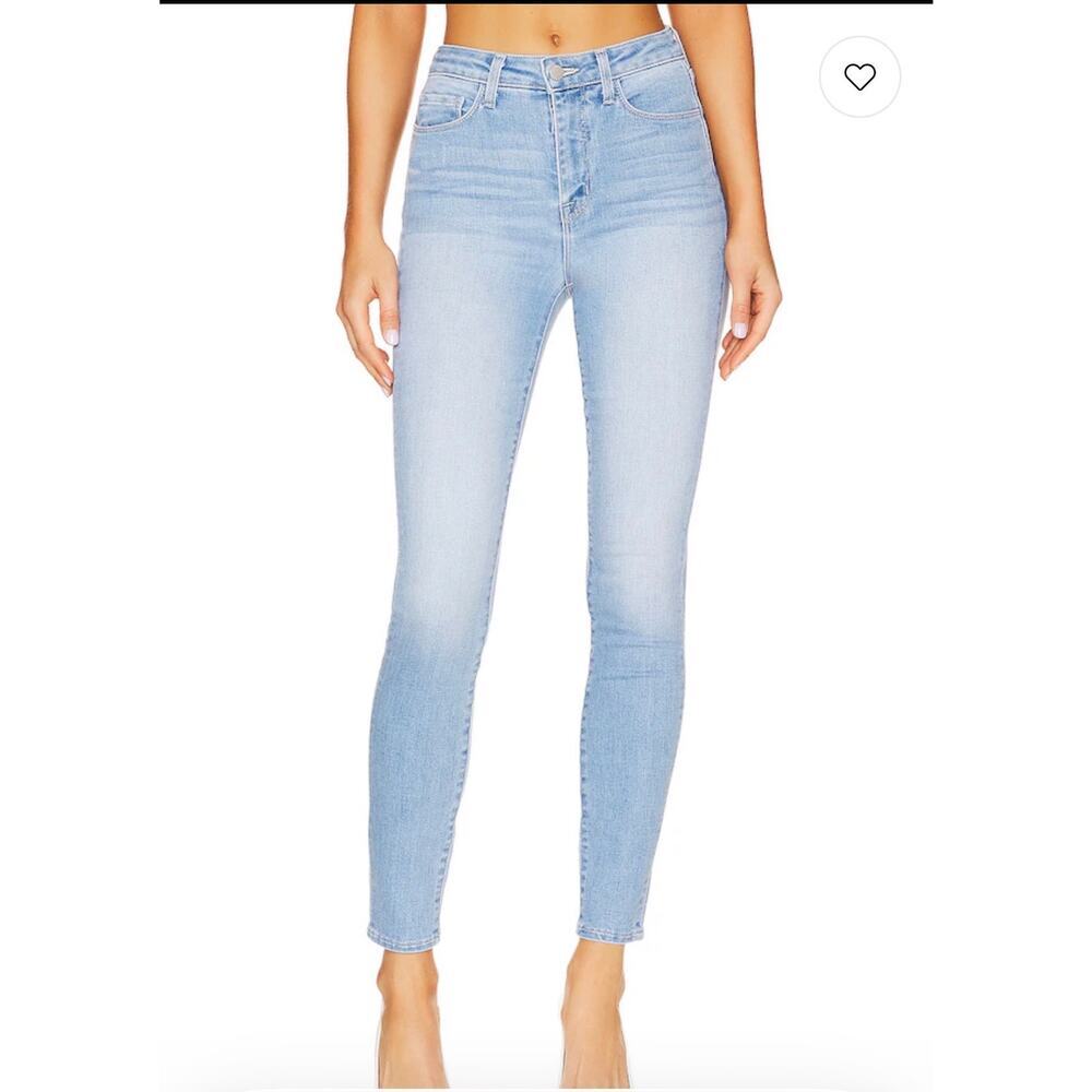 L’agence Monique Ultra High Rise Skinny Jeans Dark Rinse USA Womens Size 29 - Picture 4 of 9